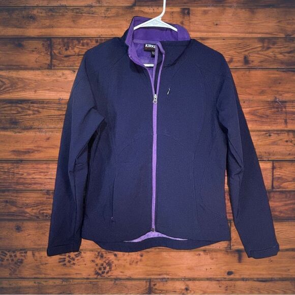 5 for $25🔥Kirkland Signature Purple Zip Front Hooded Jacket Small - Picture 1 of 4